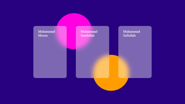Modern Glassmorphism Card UI Design