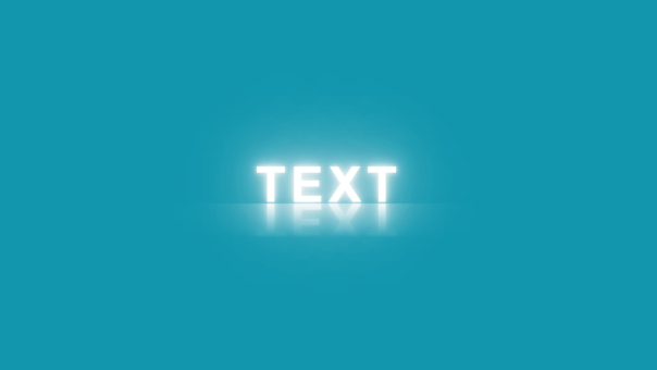 Glowing Neon CSS Text Effect with Reflection