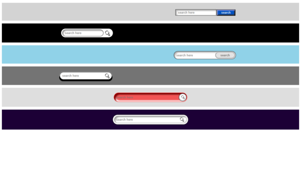 Modern CSS Search Bar UI Kit